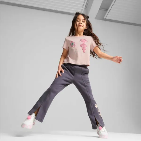 Спортивные брюки для девочек Puma X Trolls Flared Pants Fl Galactic Gray photo 5