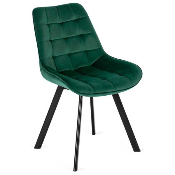 Scaun de bucătărie Mebel Elite Rick Velur/ Green Black photo 1 Scaun de bucătărie Mebel Elite Rick Velur/ Green Black photo 1