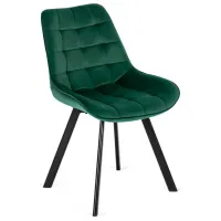 Кухонный стул Mebel Elite Rick Велюр/ Зеленый Черный