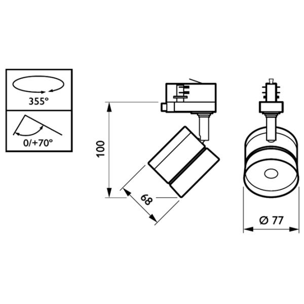 Прожекторы Philips ST120T Белый / 800 lm photo 2