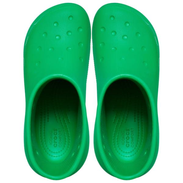 Cizme pentru femei Crocs Classic Crush Boot Grssgrn  Green / Croslite photo 4