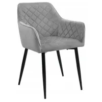 Кухонный стул Akord SJ.082  Бархат/ Серый Черный