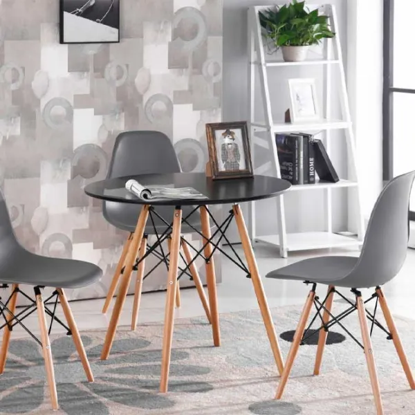 Scaun de bucătărie Modern Home PC-005 Polipropilenă/ Dark Gray Stejar sonoma photo 3