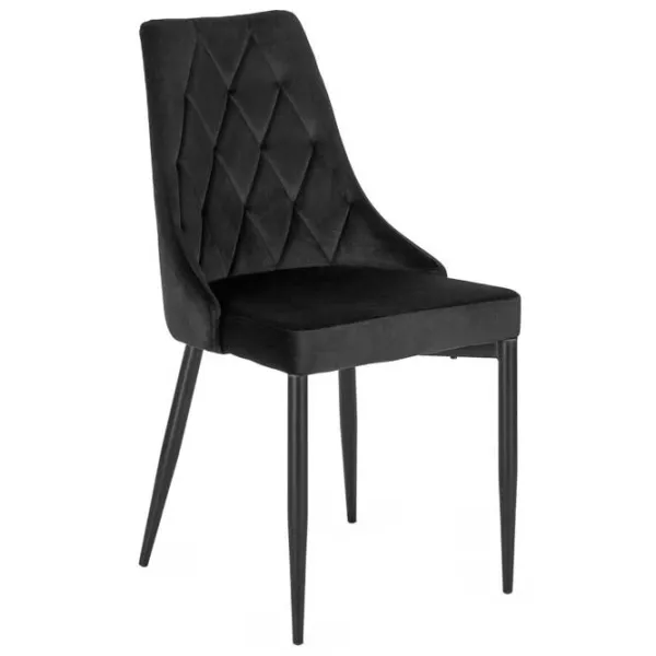 Scaun de bucătărie Mebel Elite Cork Velur/ Black Black photo 1 Scaun de bucătărie Mebel Elite Cork Velur/ Black Black photo 1