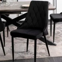 Scaun de bucătărie Mebel Elite Cork Velur/ Black Black photo 4