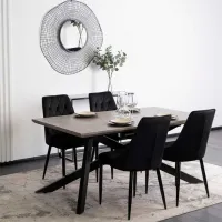 Scaun de bucătărie Mebel Elite Cork Velur/ Black Black photo 5