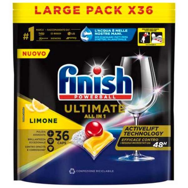 Средство FINISH Ultimate Lemon 226993 капсулы / для очистки photo 1