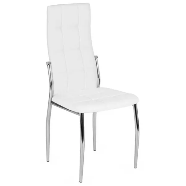 Кухонный стул Mebel Elite Molly Искусственная кожа/ Белый Серый photo 1 Кухонный стул Mebel Elite Molly Искусственная кожа/ Белый Серый photo 1
