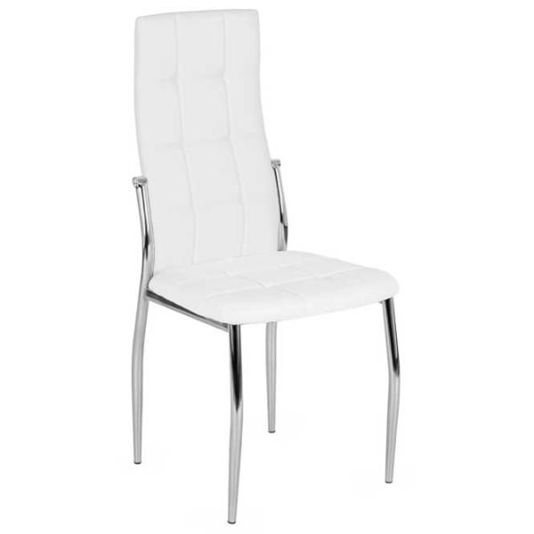 Кухонный стул Mebel Elite Molly Искусственная кожа/ Белый Серый photo 1 Кухонный стул Mebel Elite Molly Искусственная кожа/ Белый Серый photo 1