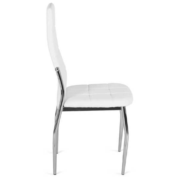 Кухонный стул Mebel Elite Molly Искусственная кожа/ Белый Серый photo 2 Кухонный стул Mebel Elite Molly Искусственная кожа/ Белый Серый photo 2