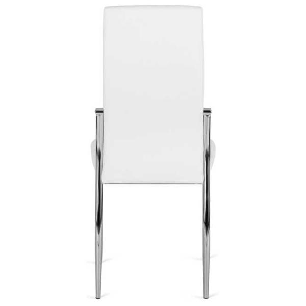 Кухонный стул Mebel Elite Molly Искусственная кожа/ Белый Серый photo 4 Кухонный стул Mebel Elite Molly Искусственная кожа/ Белый Серый photo 4
