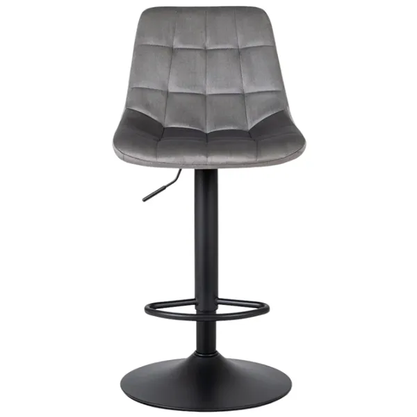 Барный стул Mebel Elite 5727598 Бархат / Металл / Grey photo 1 Барный стул Mebel Elite 5727598 Бархат / Металл / Grey photo 1
