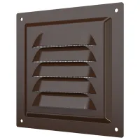 Вентиляционная решетка ЭРА 1212МЭ  Cталь / Коричневый