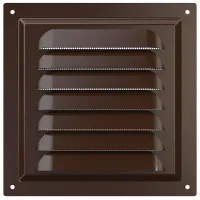 Вентиляционная решетка ЭРА 1515МЭ  Cталь / Коричневый