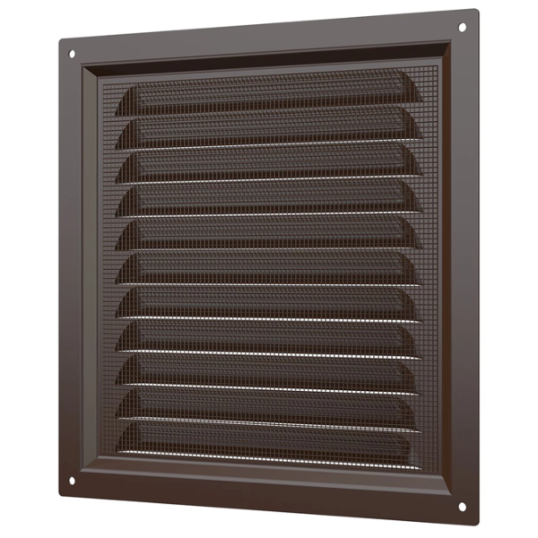 Grilă de ventilare ERA 2020МЭ  Oțel / Brown photo 3 Grilă de ventilare ERA 2020МЭ  Oțel / Brown photo 3