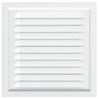 Вентиляционная решетка ЭРА 2020МЭ  Cталь / Белый
