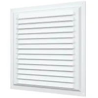 Вентиляционная решетка ЭРА 2525МЭ  Cталь / Белый
