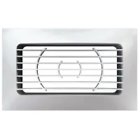 Вентиляционная решетка ЭРА 612РСФ  Пластик / Белый