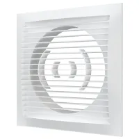 Вентиляционная решетка ЭРА 1717РС12,5Ф  Пластик / Белый
