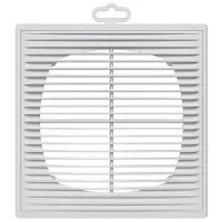 Вентиляционная решетка ЭРА 2121П12Ф  Пластик / Белый
