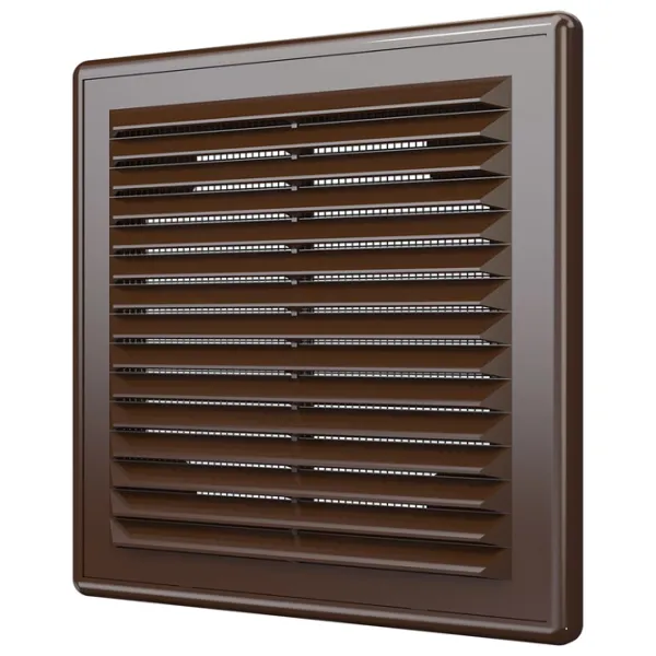 Grilă de ventilare ERA 1515Р  Plastic / Brown photo 2 Grilă de ventilare ERA 1515Р  Plastic / Brown photo 2