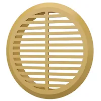 Вентиляционная решетка ЭРА 05ДП 1/4  Пластик / Бежевый
