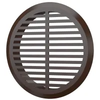 Вентиляционная решетка ЭРА 05ДП 1/4  Пластик / Коричневый