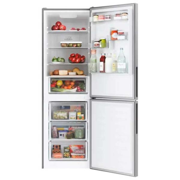 Frigider Candy CCE3T618ES cu congelator jos 315 / 185 cm / Inox photo 12