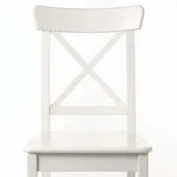 Scaun de bucătărie Ikea Ingolf Masiv/ White White photo 2