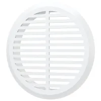 Вентиляционная решетка ЭРА 05ДП 1/4  Пластик / Белый