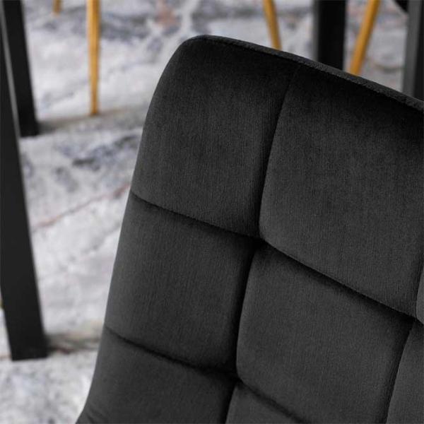 Scaun de bucătărie Mebel Elite York Velur/ Black Gold photo 3
