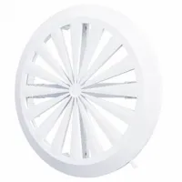 Вентиляционная решетка ЭРА 10RKU  Пластик / Белый