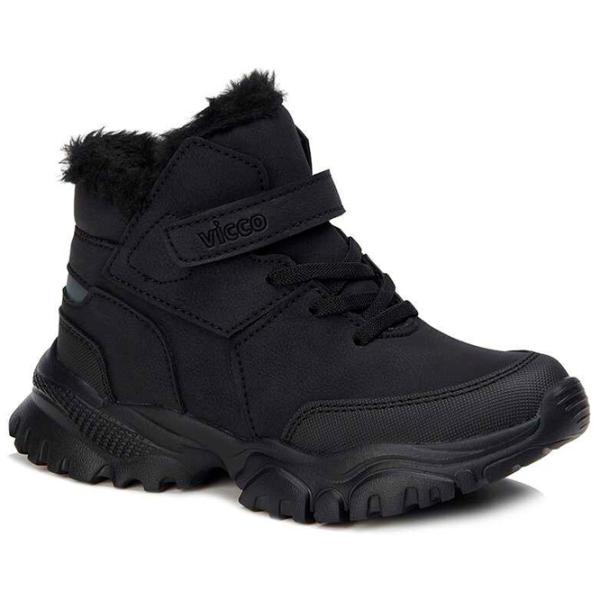 Botine pentru băieți Vicco 946.F21K.200 34 / Black photo 1