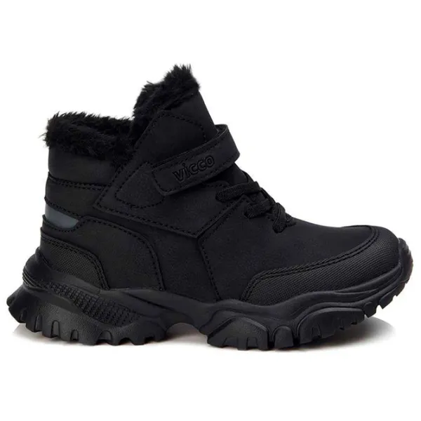 Botine pentru băieți Vicco 946.F21K.200 34 / Black photo 2