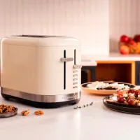 Тостер KitchenAid 5KMT2109EAC Механическое / 980 Вт / Бежевый photo 8