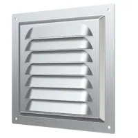 Вентиляционная решетка ЭРА 1515МЦ  Металл / Серебряный