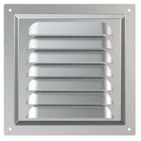 Вентиляционная решетка ЭРА 1212МЦ  Металл / Серебряный