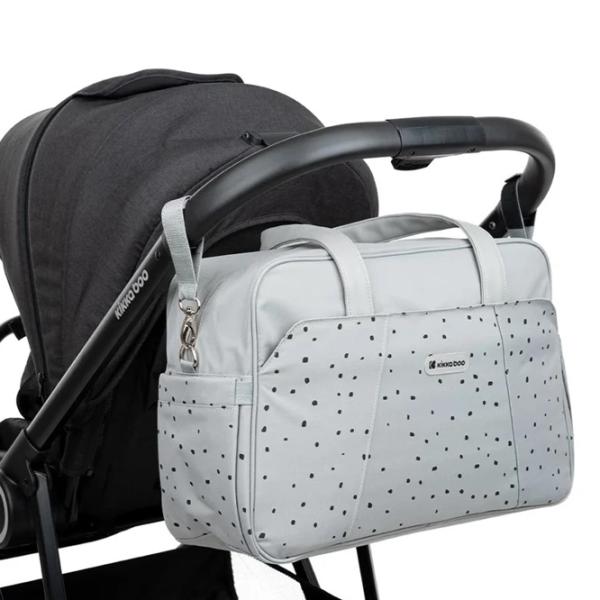Geantă pentru mămici Kikka Boo Chelsea Dots Gray photo 5