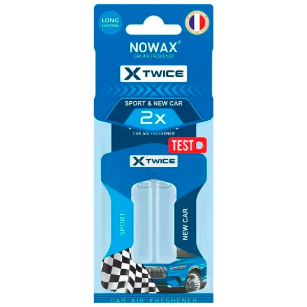 Aromatizator auto Nowax X Twice New Car / / pe oglindă photo 1