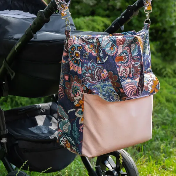 Rucsac pentru mămici Sensillo Mama Boho Pink photo 2