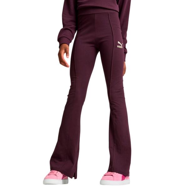 Cпортивные леггинсы для девочек Puma Classics Seasonal Flared Leggings G Плотный / Полуночная слива photo 3