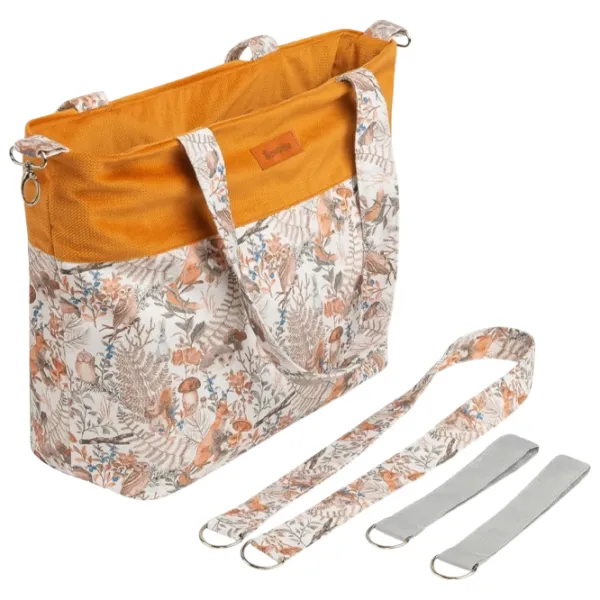 Geantă pentru mămici Sensillo Velvet Premium Orange photo 3