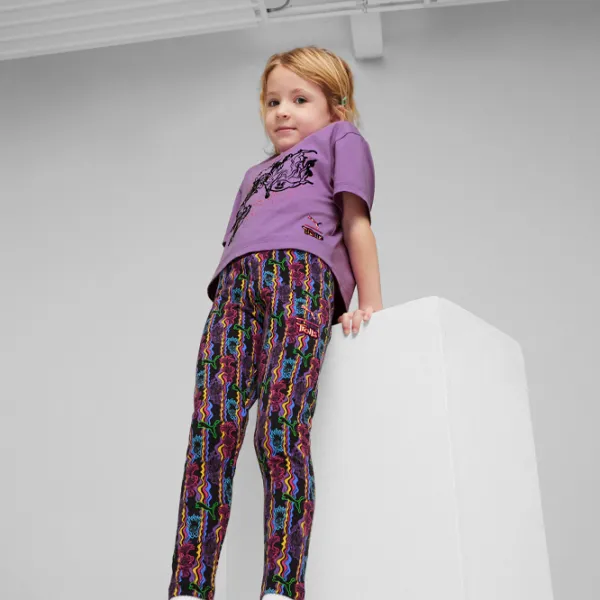 Cпортивные леггинсы для девочек Puma X Trolls Aop Leggings Плотный / Черный photo 5 Cпортивные леггинсы для девочек Puma X Trolls Aop Leggings Плотный / Черный photo 5