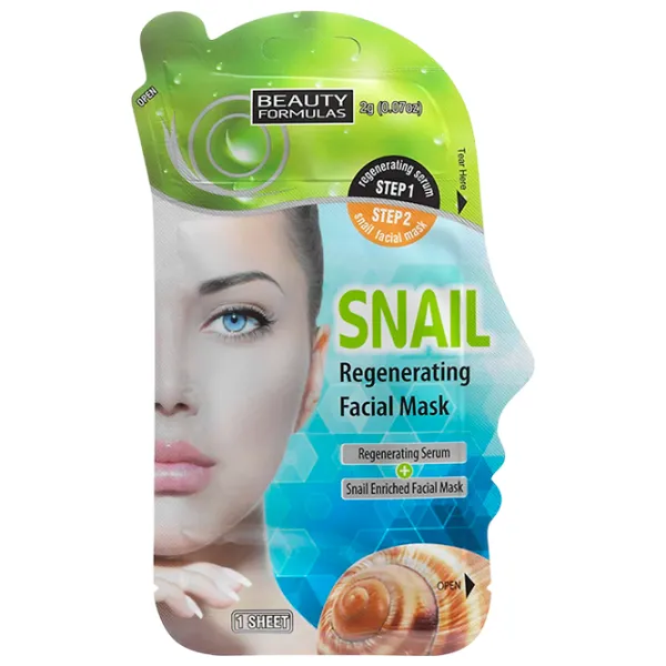 Медицинская маска Beauty Formulas Snail Facial Mask Маска / Все типы photo 1