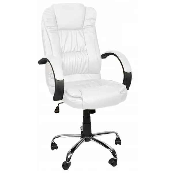 Fotoliu de birou Malatec 23240 Piele artificială/ White photo 1