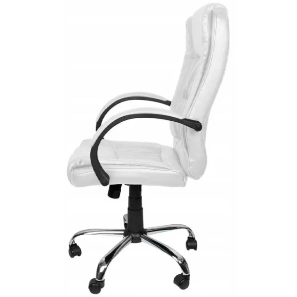 Fotoliu de birou Malatec 23240 Piele artificială/ White photo 2