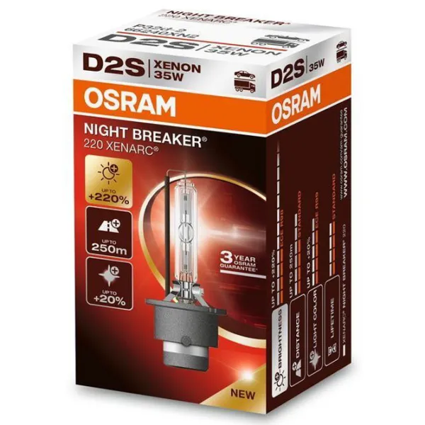 Автомобильная лампа Osram 66240XN2  Ксенон / D2S / P32d-2 / 35 Вт /  photo 2 Автомобильная лампа Osram 66240XN2  Ксенон / D2S / P32d-2 / 35 Вт /  photo 2