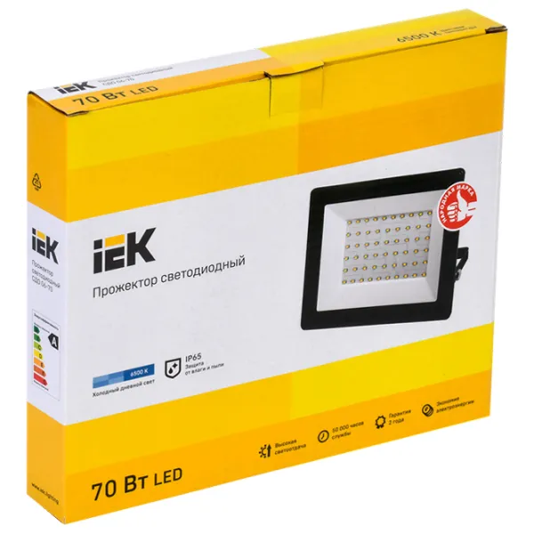 Прожекторы IEK СДО 06-70 Белый / 5600 лм photo 2 Прожекторы IEK СДО 06-70 Белый / 5600 лм photo 2