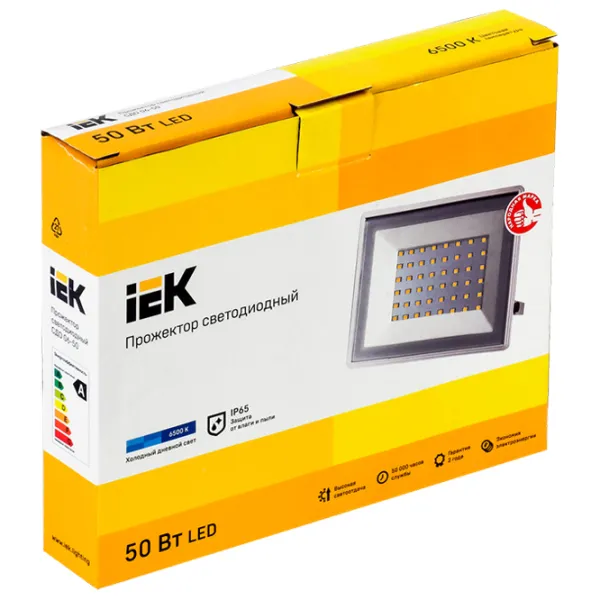 Прожекторы IEK СДО 06-50 Белый / 4000 Lm photo 3 Прожекторы IEK СДО 06-50 Белый / 4000 Lm photo 3