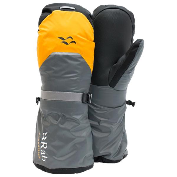 Перчатки для мужчин Rab Expedition 8000 Mitts Серо-Желтый photo 1